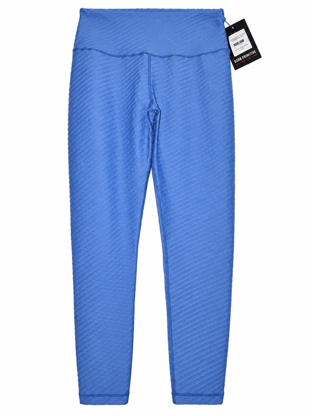 Born Primitive Paragon Cornflower Blue Textured 7/8 Leggings L NWT